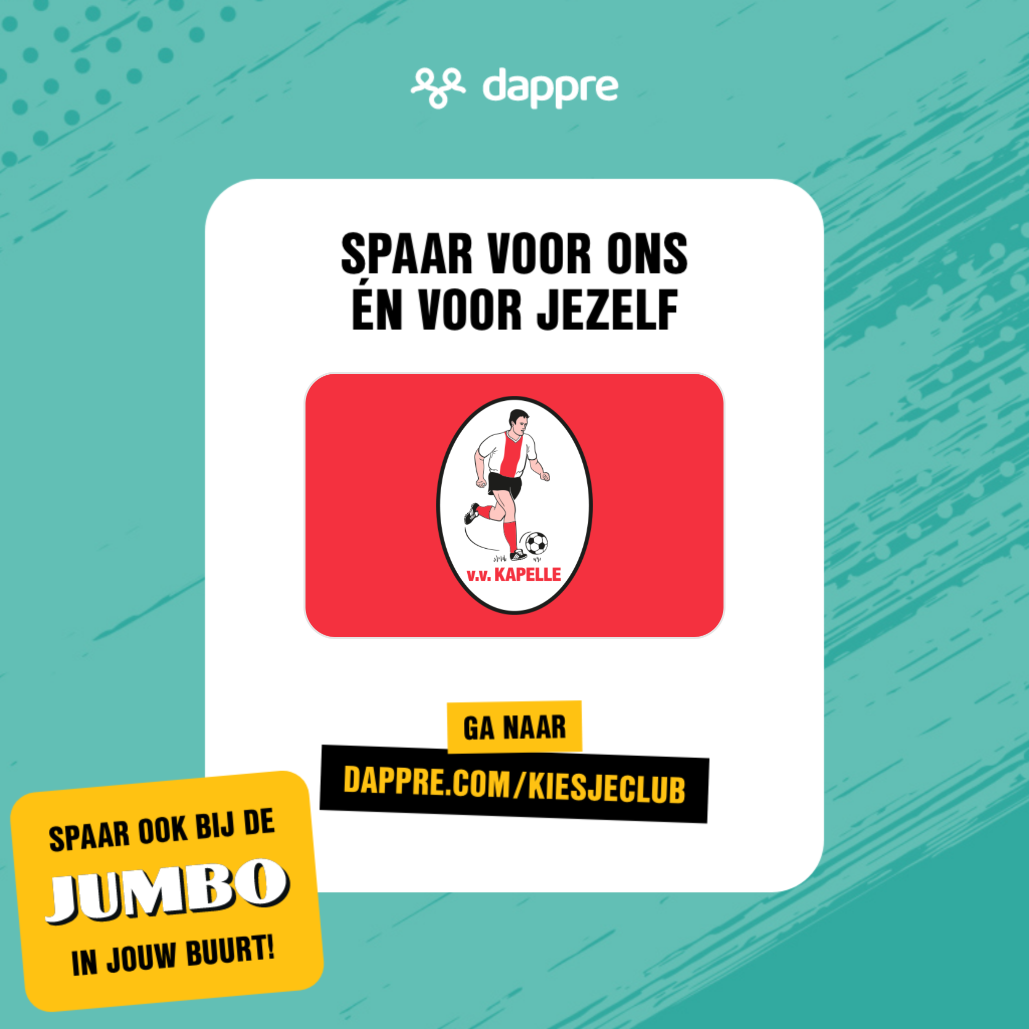 Spaar automatisch voor onze club bij Jumbo van Boven